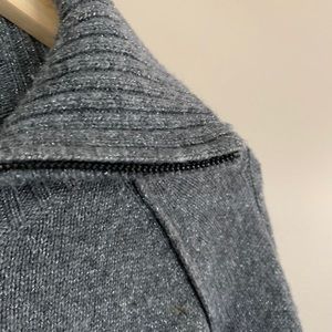 Grey Eddie Bauer Merino Wool blend Cardigan